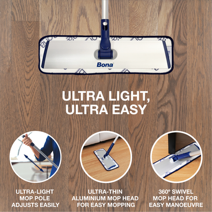 Bona Deluxe Microfibre Mop - 2 Pads - 1360mm