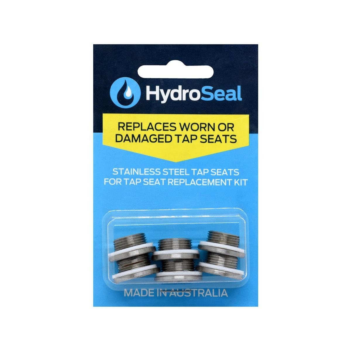 HydroSeal Stainless Steel Tap Seats and Washers 6 Pack Durable Repair