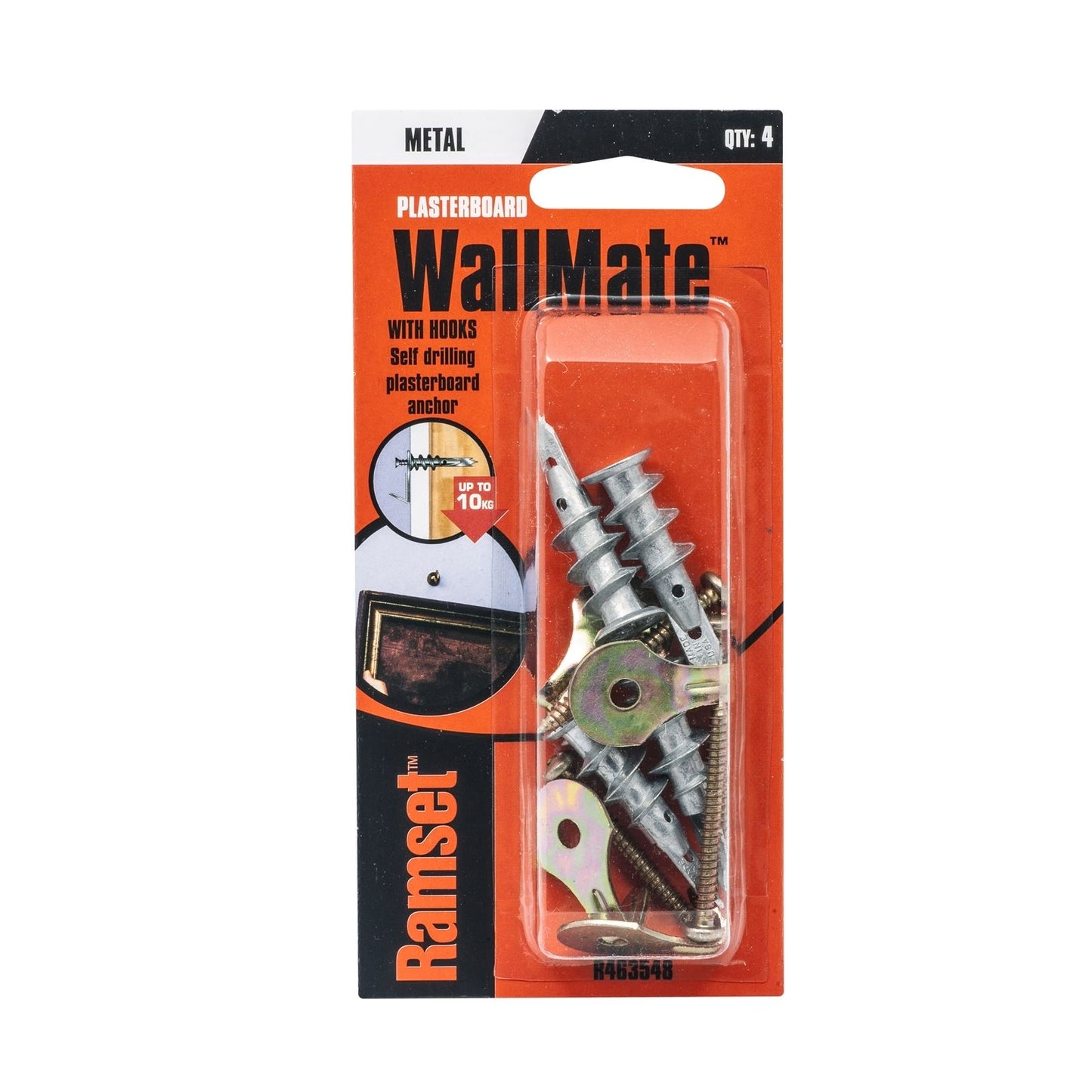 Ramset Wallmate Anchor - 13 x 42mm - 4 Pack
