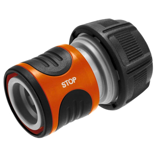 Gardena 19mm Water Stop Hose Connector 18214-25