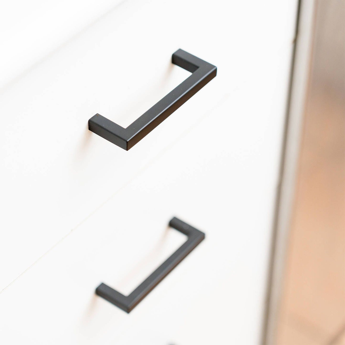 Taskmaster Black Matte Hollow Square Handle - 96mm