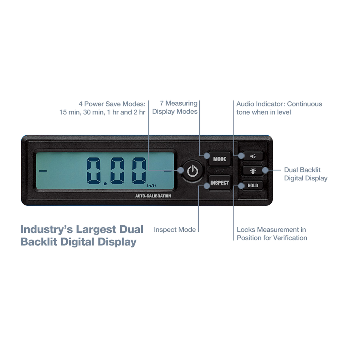Empire Digital Spirit Level - 1200mm - Aluminium - Durable & Accurate