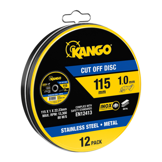 Kango Metal Cut Off Discs 115mm 12 Pack