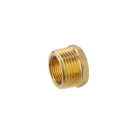Brasshards Brass Threaded Hex Reducing Bush - 25 x 20mm