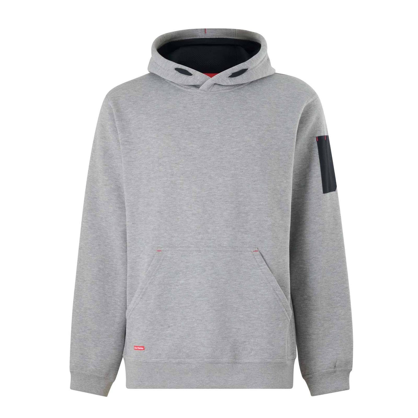 Hard Yakka Brushed Fleece Workwear Hoodie - 2XL - Light Grey Marle