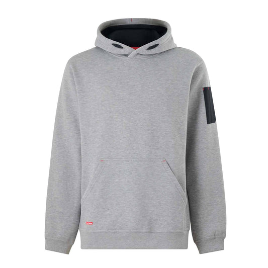 Hard Yakka Brushed Fleece Workwear Hoodie - 2XL - Light Grey Marle
