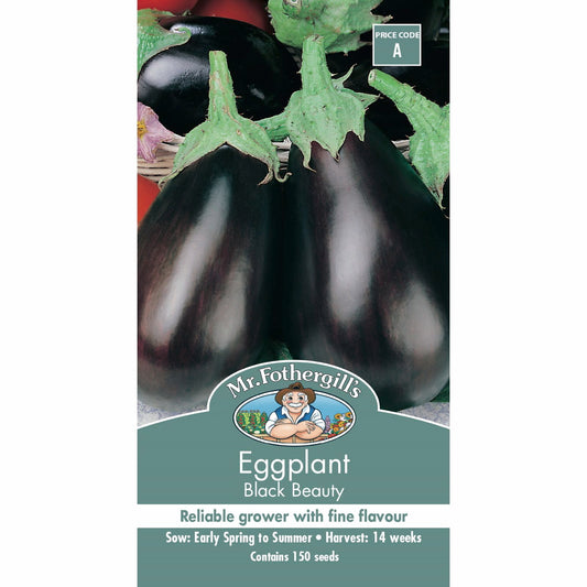 Mr Fothergill Black Beauty Eggplant Seeds