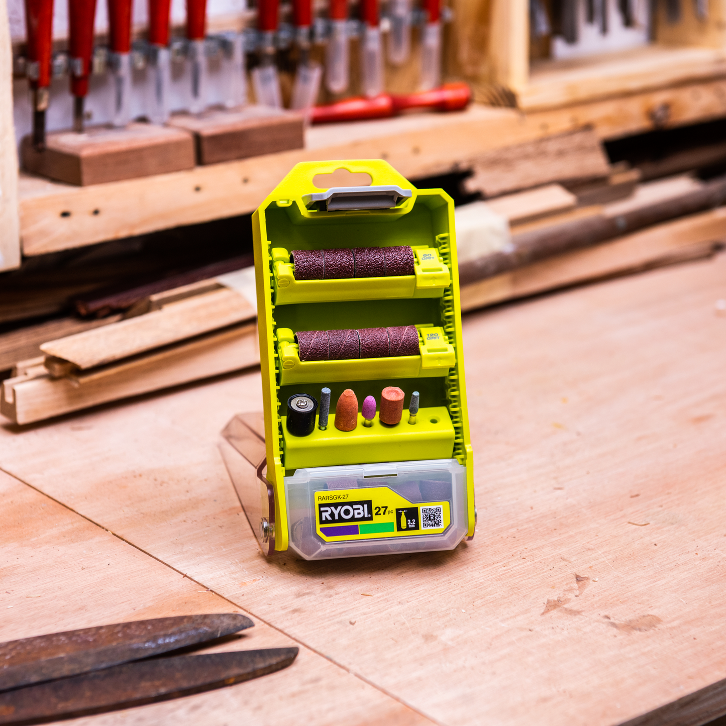 Ryobi Grinding and Sanding Set - 38mm - 27 Piece