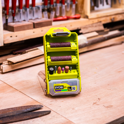 Ryobi Grinding and Sanding Set - 38mm - 27 Piece