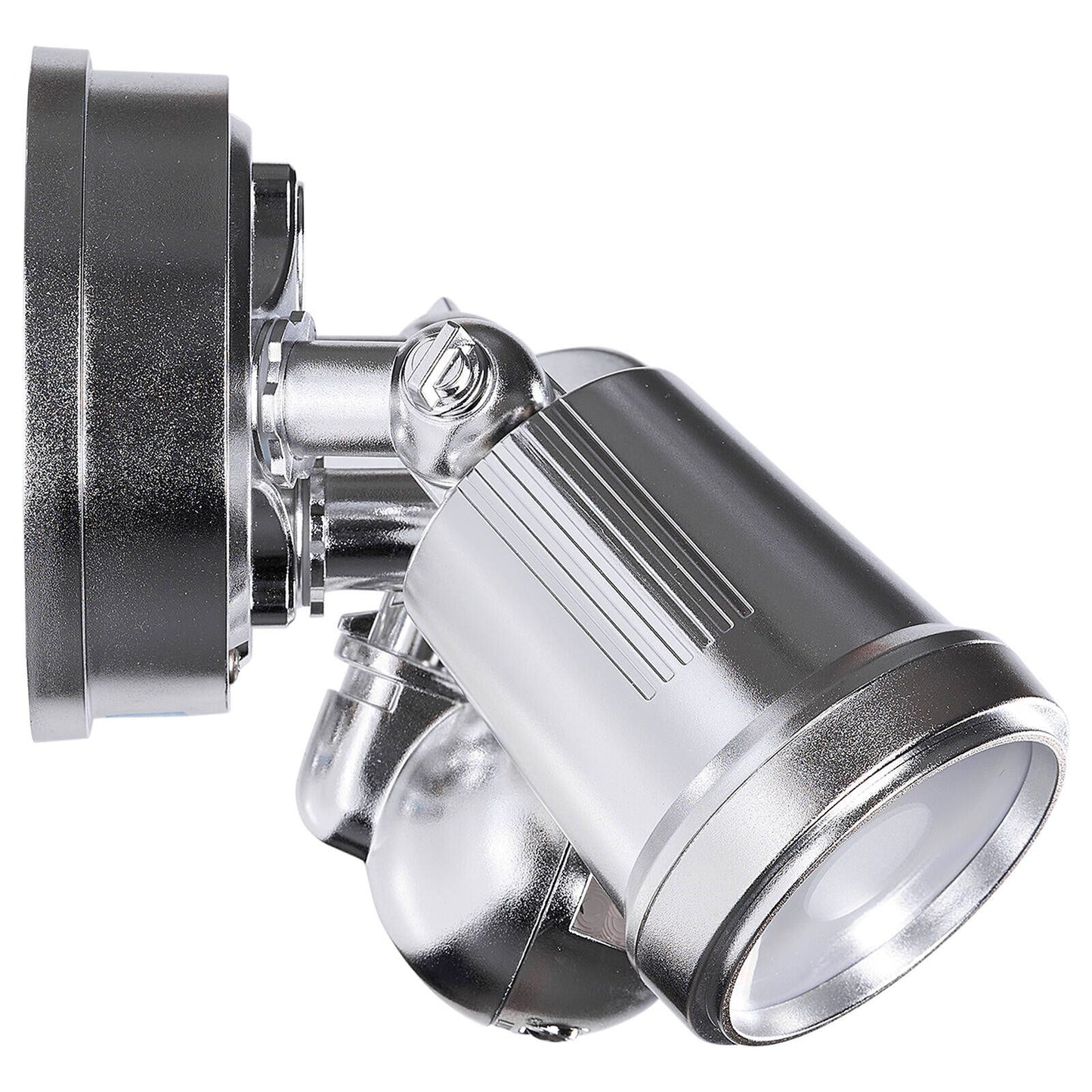 Brilliant Nickel Raptor III Twin Security Light - 20W