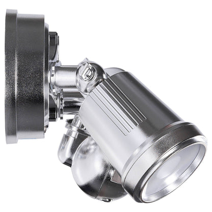 Brilliant Nickel Raptor III Twin Security Light - 20W
