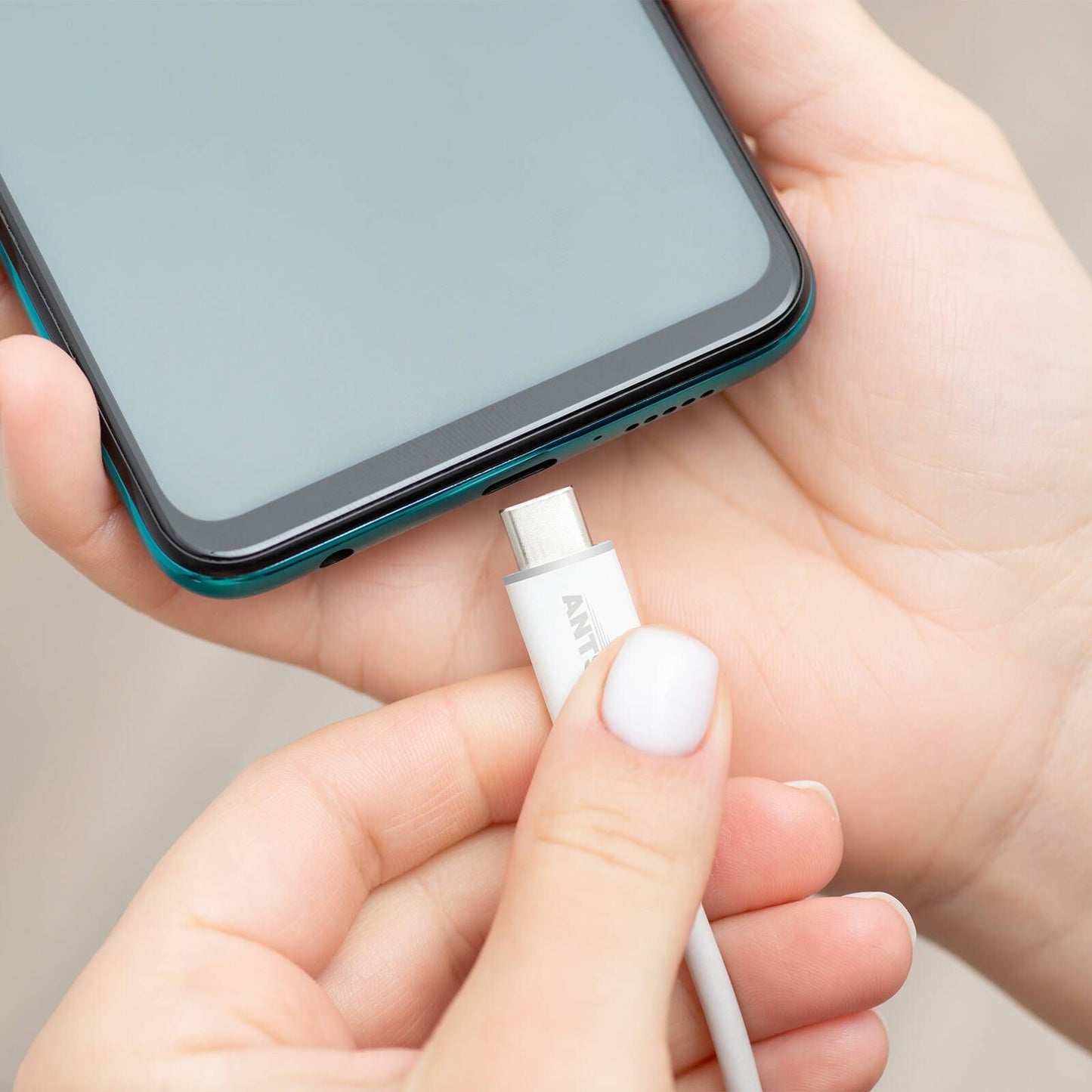Antsig 240W USB C to USB C Cable - 1m - White