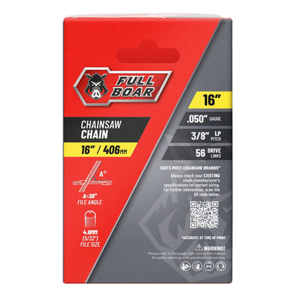 Full Boar Chainsaw Chain - 16" - 406mm - 56 Drive Links