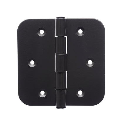 Zenith Matte Black Gate Radius Hinge - 100mm - 2 Pack