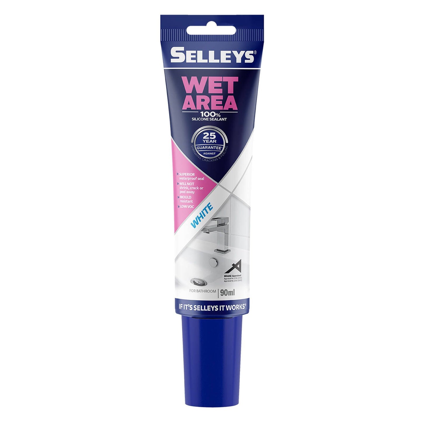 Selleys Wet Area Sealant - 90ml - White