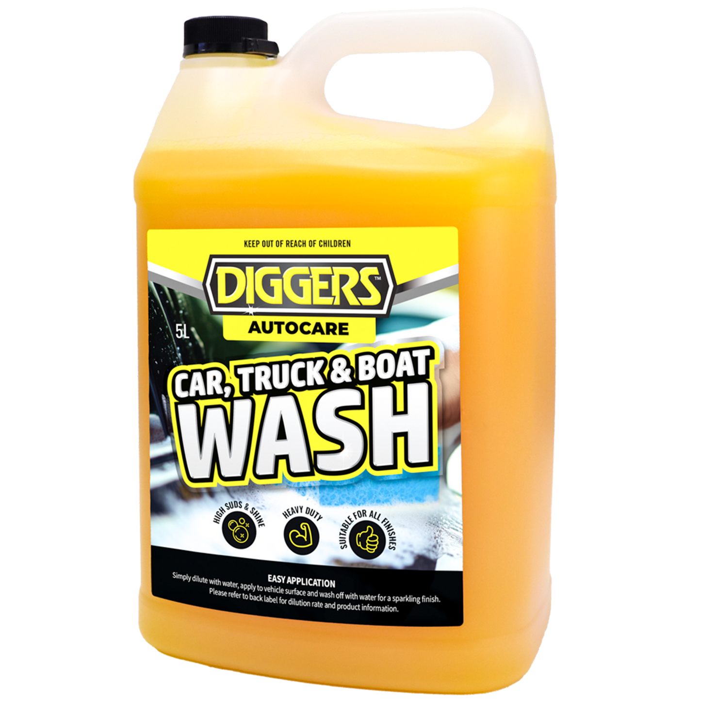 Diggers Car Truck Boat Wash - 5L