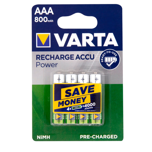 Varta AAA Rechargeable Batteries - 4 Pack
