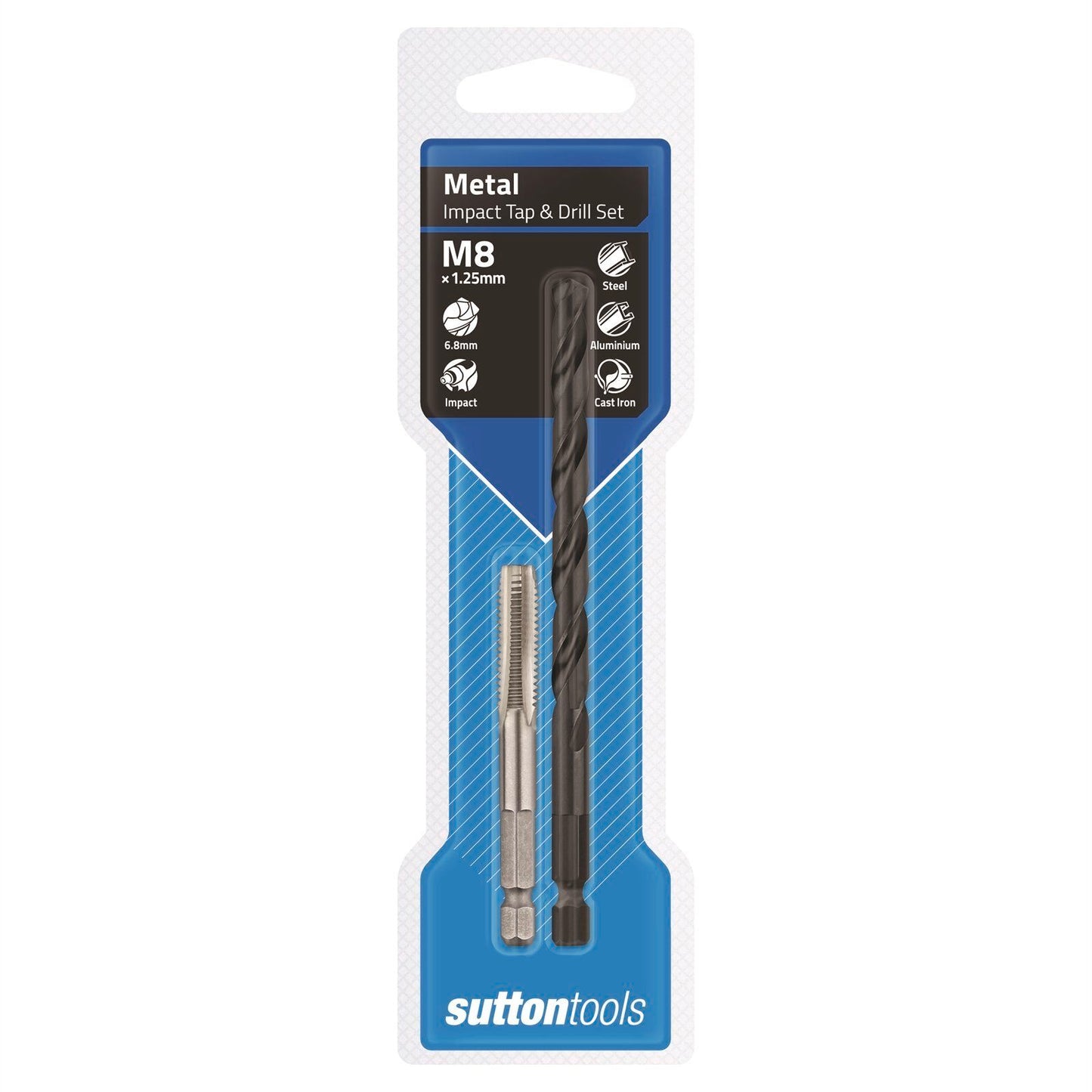 Sutton Tools Impact Tap and Drill Set - 6.8mm M8