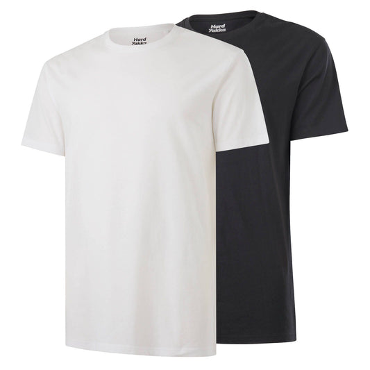 Hard Yakka Core Tee Bundle - 2 Pack - XL - White/Charcoal
