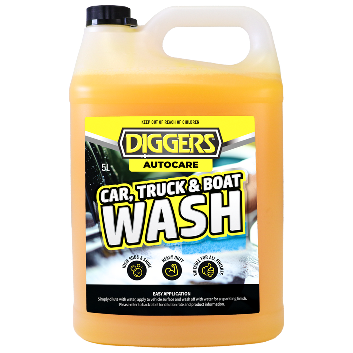 Diggers Car Truck Boat Wash - 5L