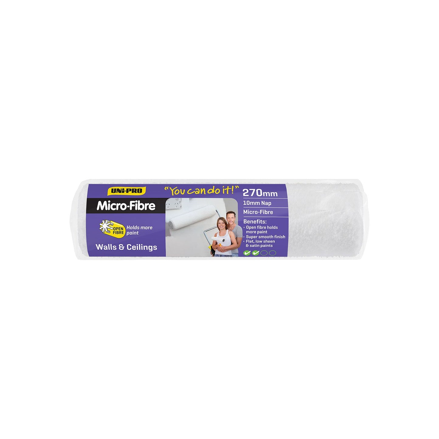 Uni Pro Microfibre Roller Cover - 270mm - 10mm Nap
