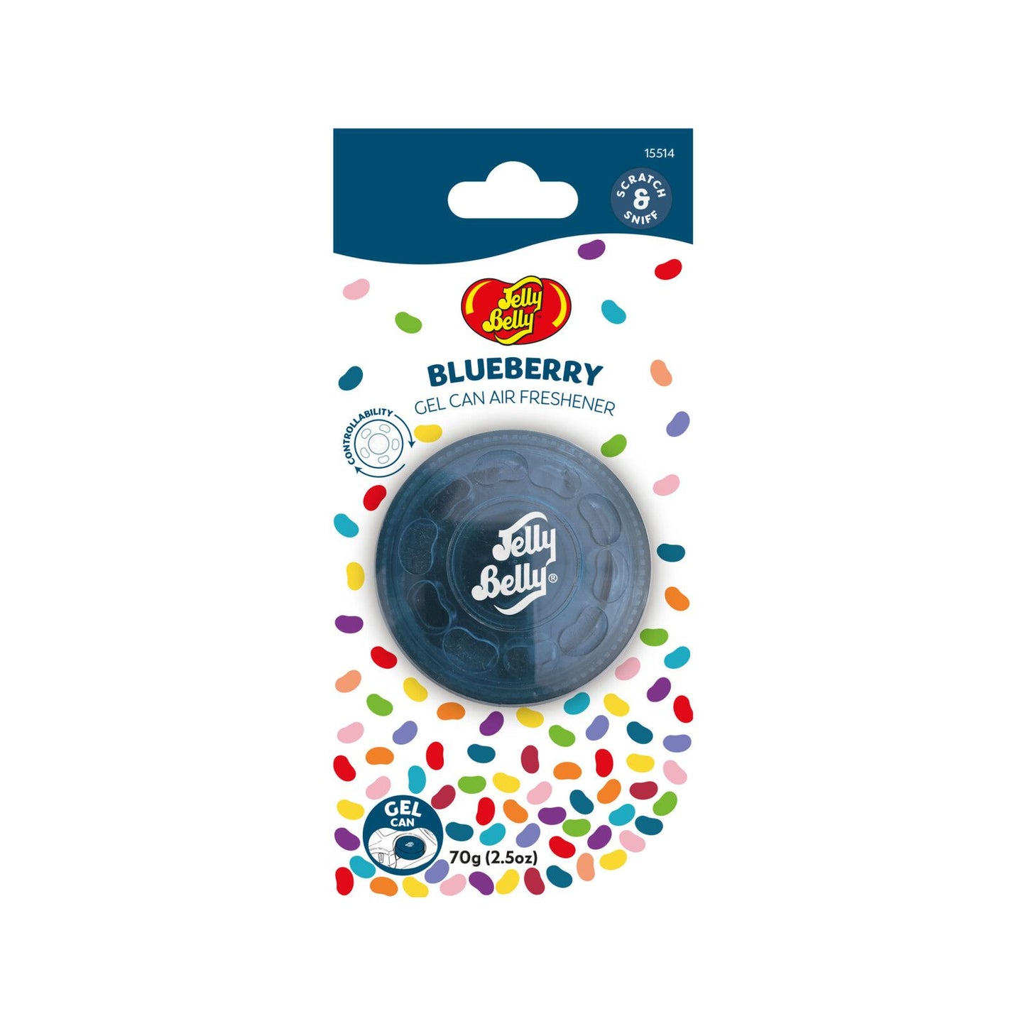 Jelly Belly Air Freshener Blueberry Gel Can - 88 x 190mm