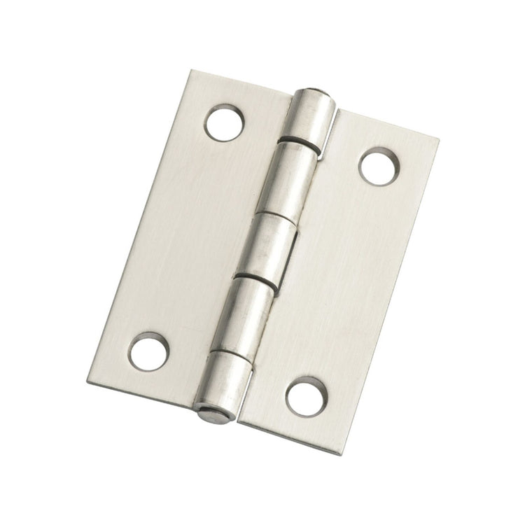 Lane 50 x 40 x 1.2mm Satin Stainless Steel Fixed Pin Butt Hinge 2 Pack