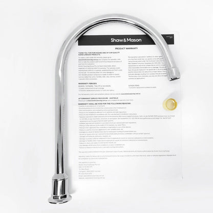 Shaw Mason Large Chrome Swivel Spa Spout Hob - 24 x 326 x 217mm