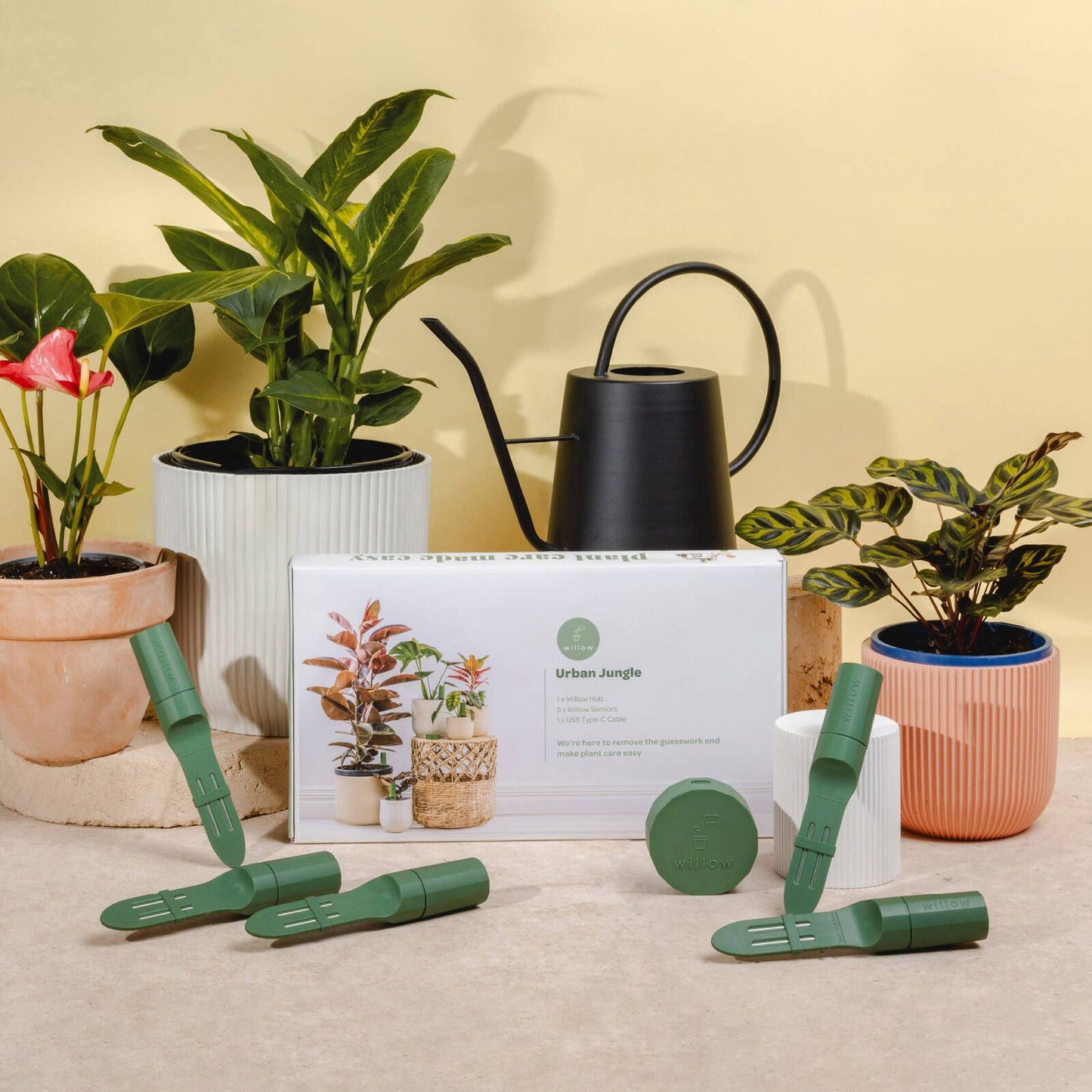 Willow Smart Indoor Plant Sensor - Urban Jungle Pack - Moss