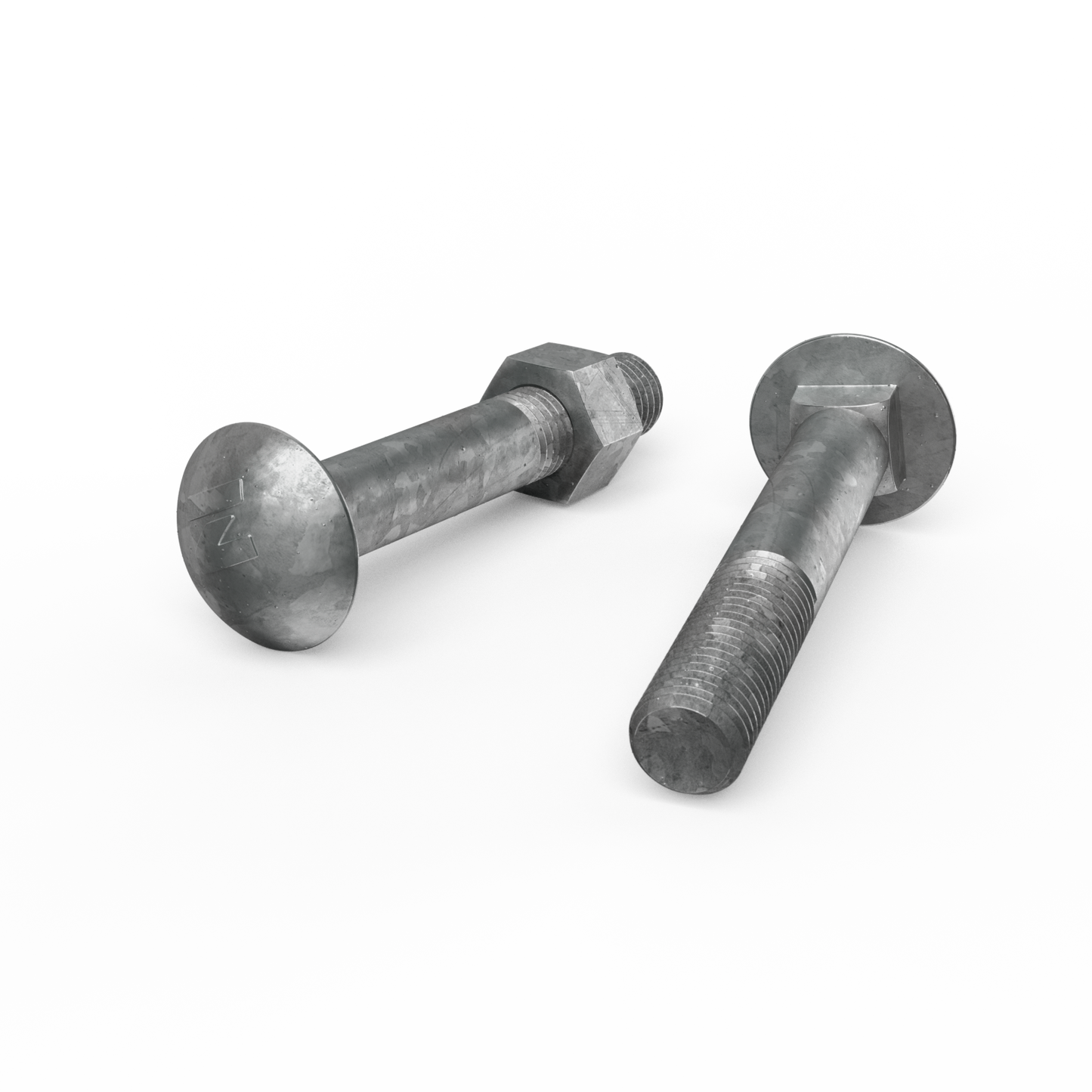 Zenith M16 x 100mm - Hot Dip Galvanised Cup Head Bolts & Nuts
