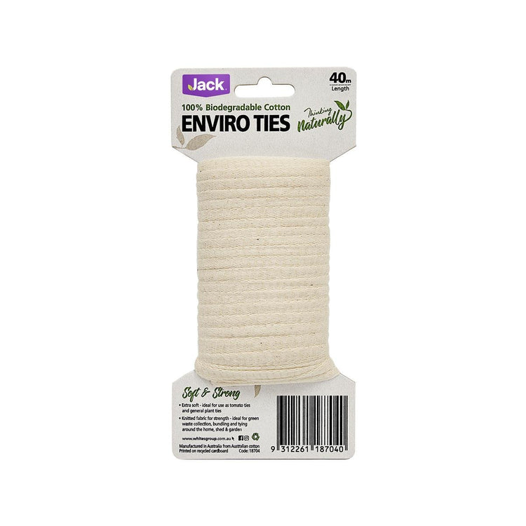 Jack Enviro Tie 40m Cotton Plant Tie - Strong - Biodegradable - Beige