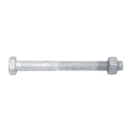 Zenith Hex Head Bolt - M10 x 100mm - Hot Dip Galvanised - 25 Pack