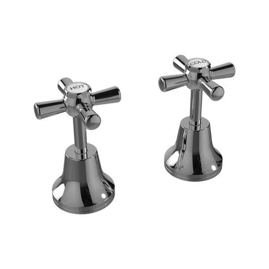 Ezyfix Chrome Classic MultiFit Basin/Sink Taps Lead Free Easy DIY Install Kit