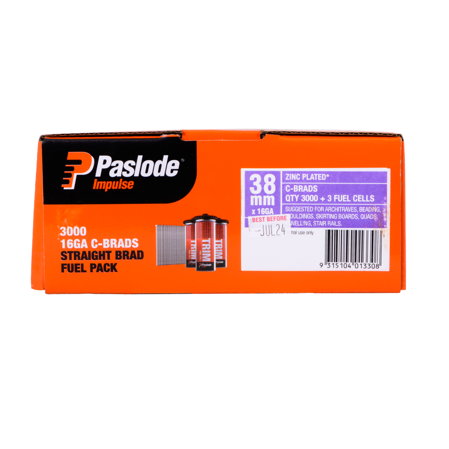 Paslode Impulse Brad - 38mm - 3000 Pack