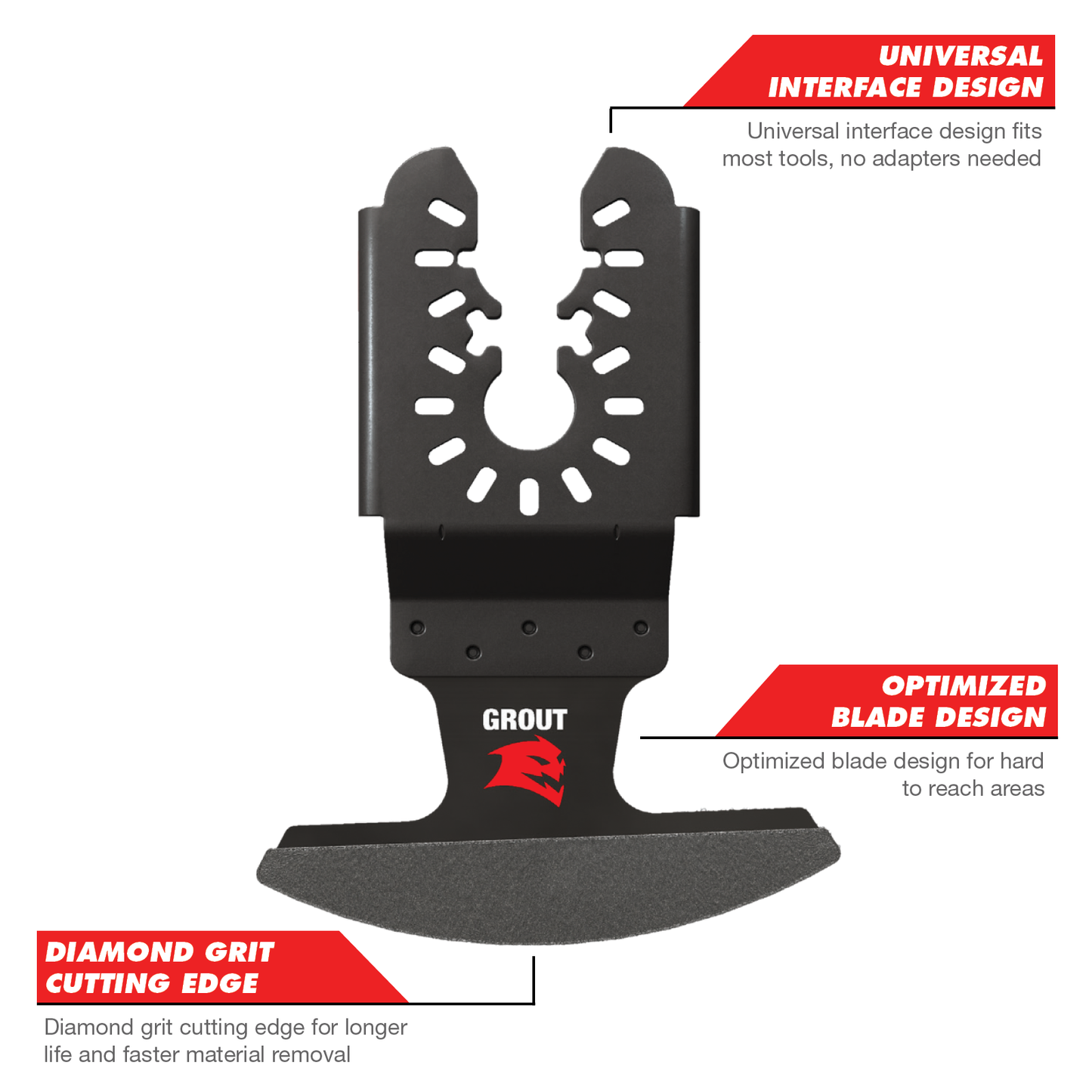 Diablo Diamond Grit Multi Tool Blade for Grout - 70mm
