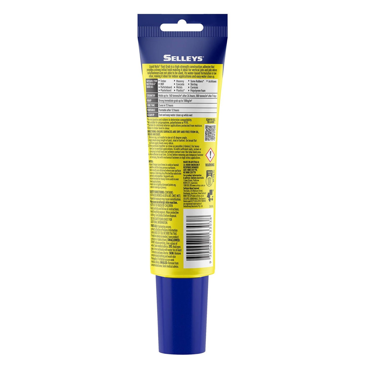 Selleys Liquid Nails Fast Grab Adhesive - 130g