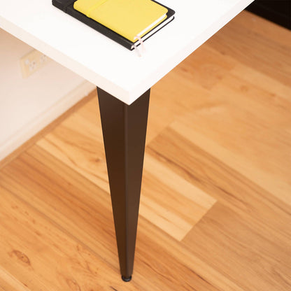Taskmaster Corner Furniture Leg - 710mm - Black Steel