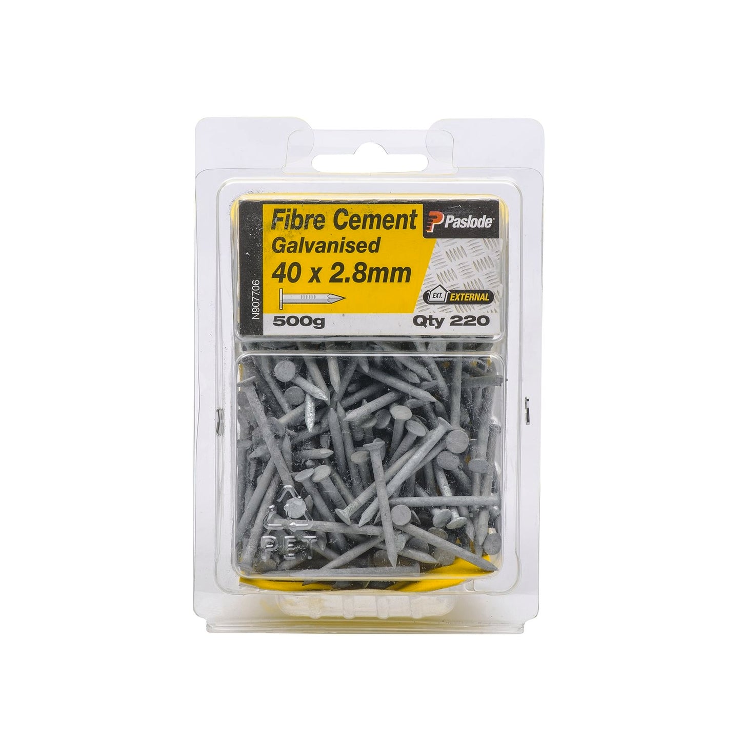 Paslode Galvanised Fibre Cement Nails - 40 x 2.8mm - 220 Pack