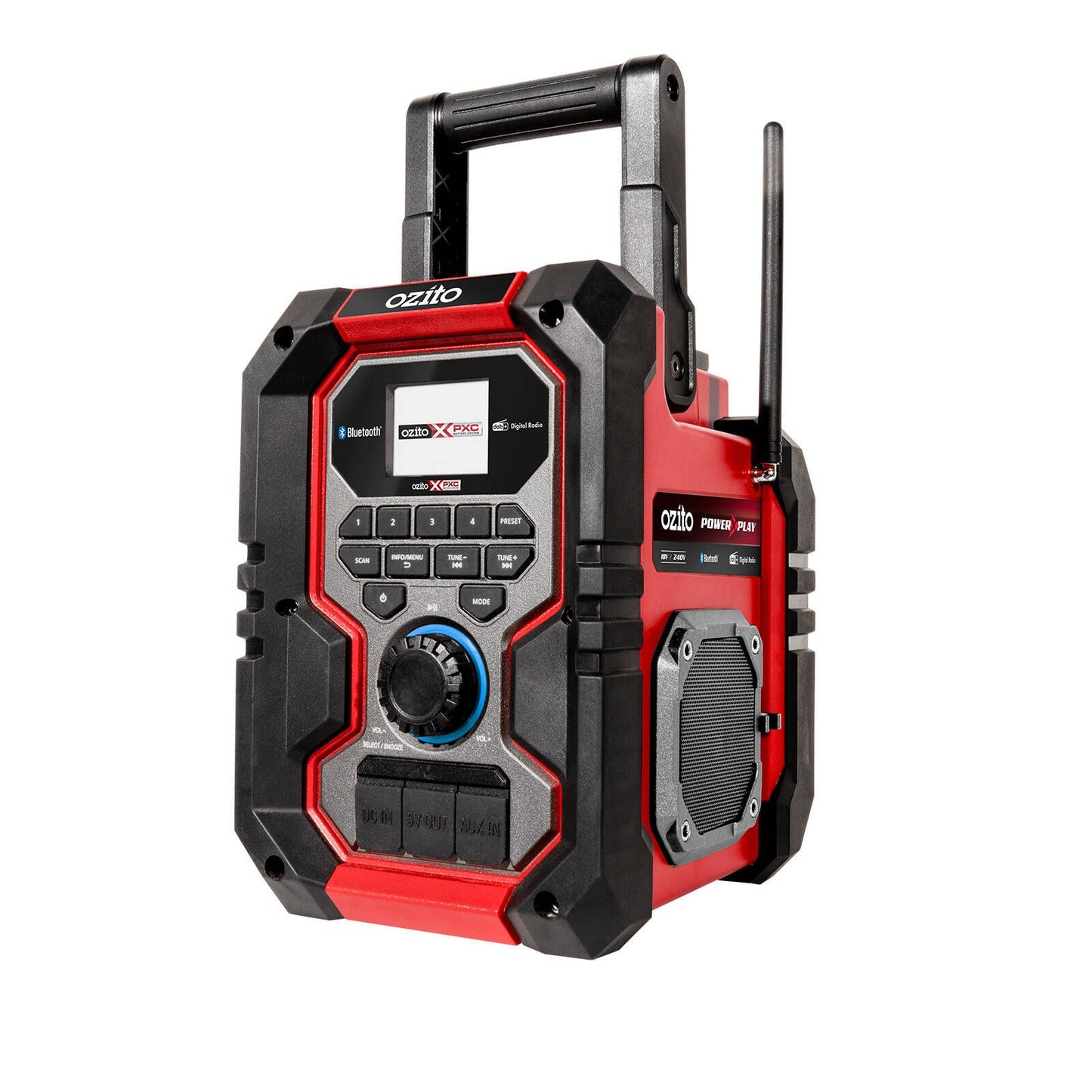 Ozito PXC Digital Radio - PDRS 018 - 18V/240V