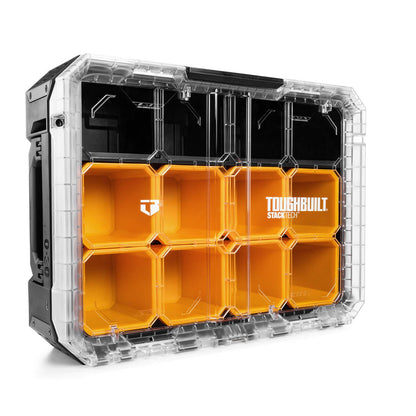 Toughbuilt Stacktech Organiser - 8 Deep Bins - 410 x 185 x 530mm