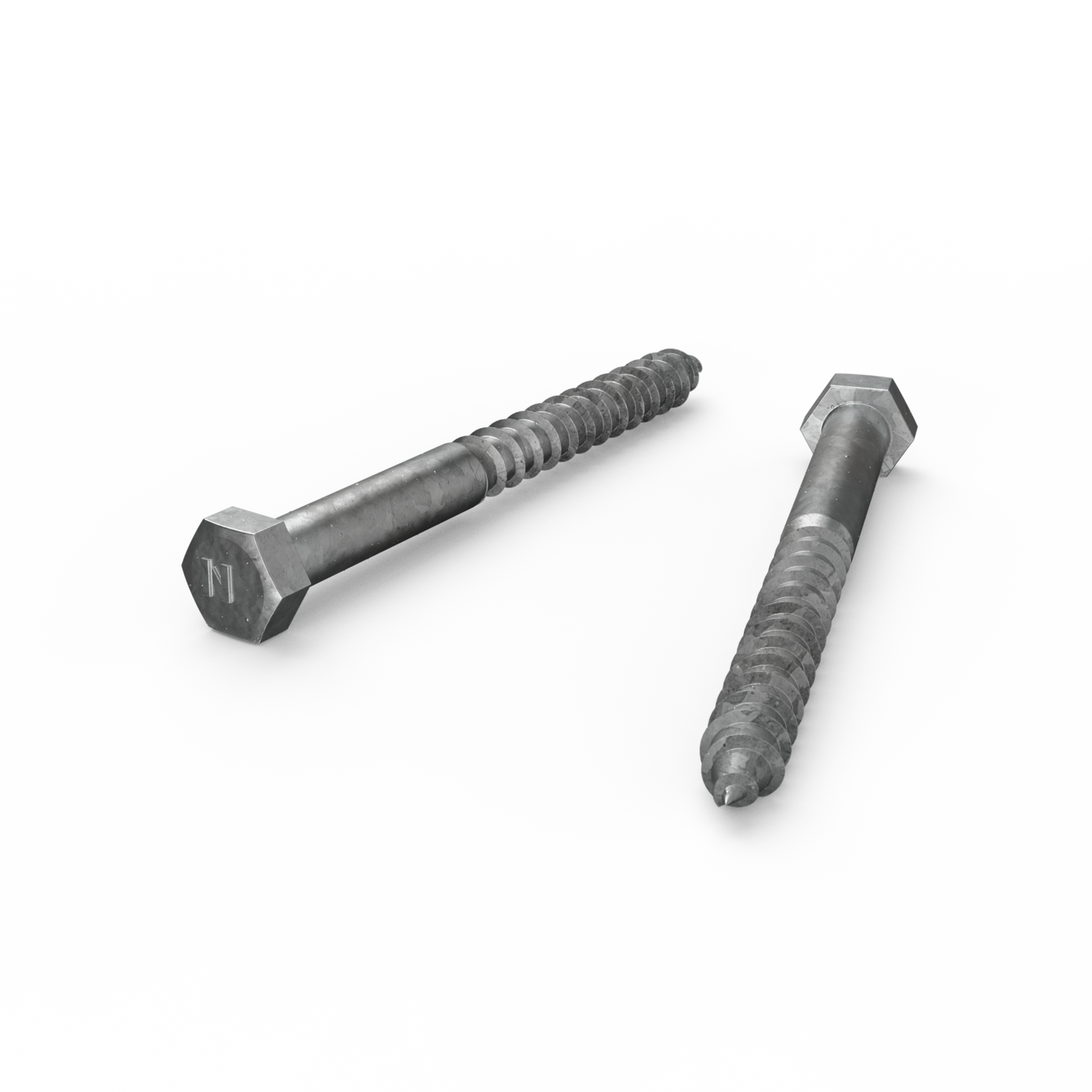 Zenith Hot Dip Galvanised Hex Head Coach Screws - M12 x 130mm - 12 Pack