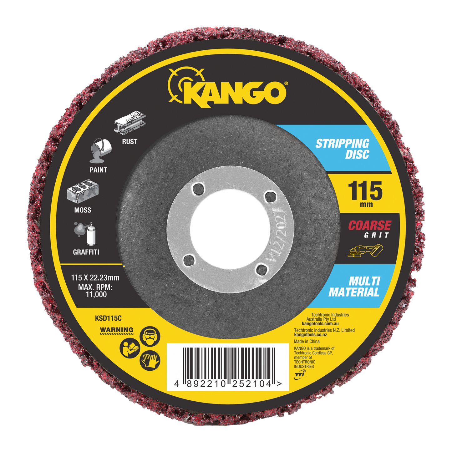 Kango Coarse Grit Stripping Disc - 115mm