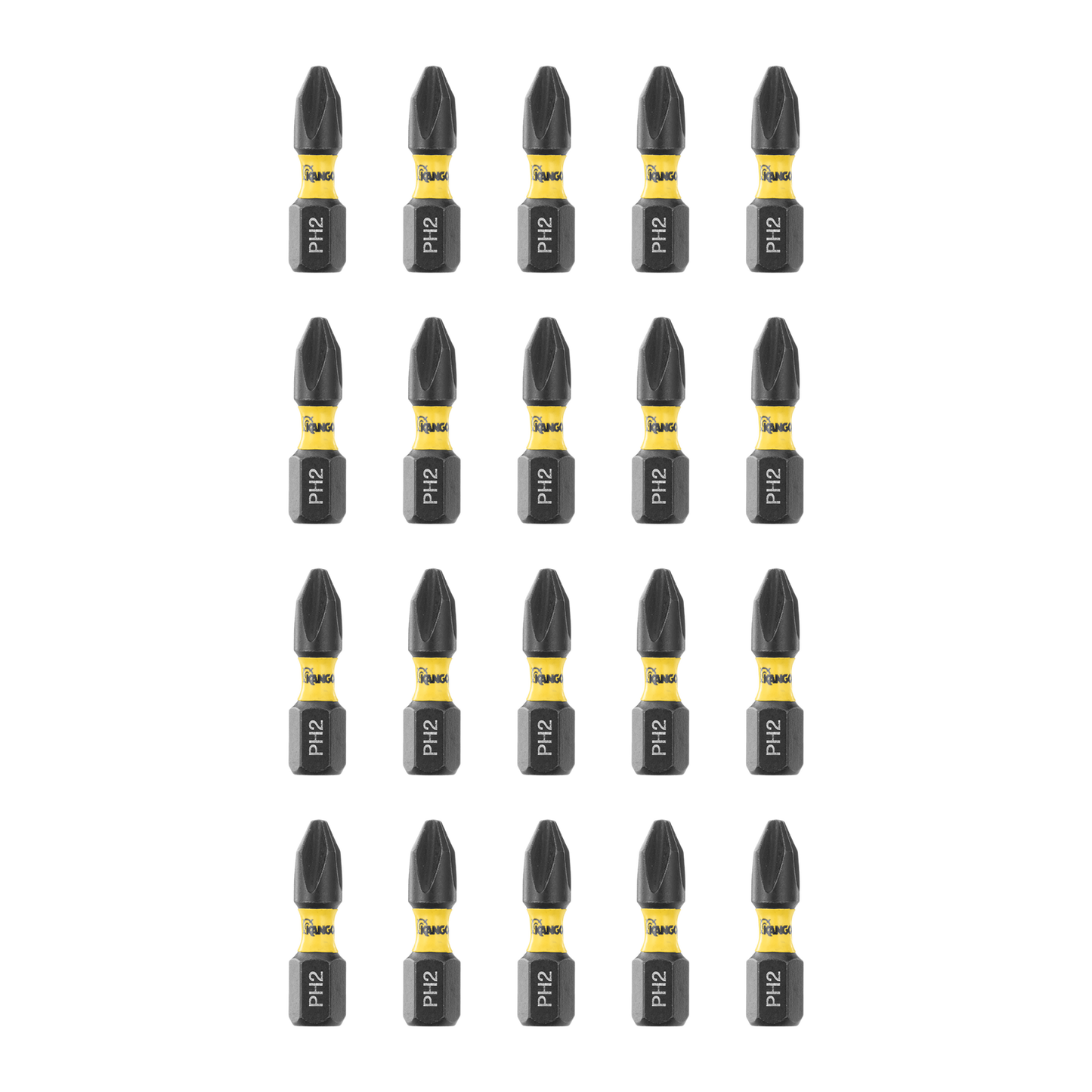 Kango Impact Driver Insert Bits - 25mm PH2 - 20 Pack
