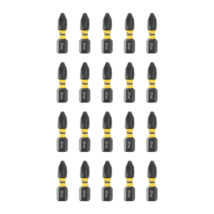 Kango Impact Driver Insert Bits - 25mm PH2 - 20 Pack