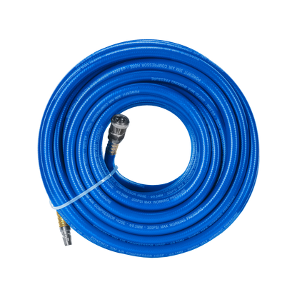 Powerfit Braided PVC Air Hose - 30m - 1/4" Nitto Fittings - 300 PSI