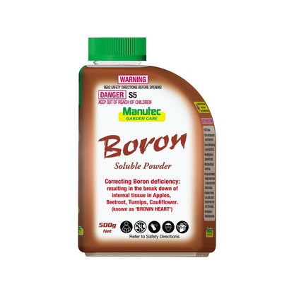 Manutec 500g Soluble Boron - Boron Supplement - Crystalline - Safe for Vegetables
