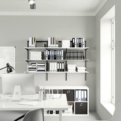 Flexi Storage Home Solutions White Matte Shelf 900mm Particle Board Durable