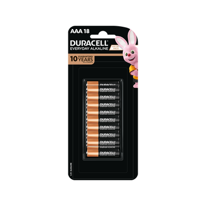 Duracell Everyday Alkaline AAA Batteries - 18 Pack