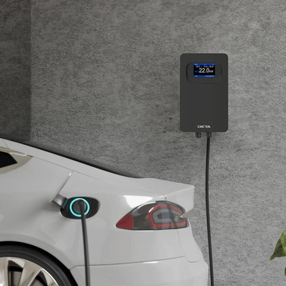 Deta 7kW/22kW Dual Phase Wall Mount EV Charger - 5m