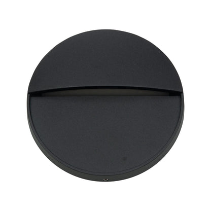Arlec 4W Black CCT LED Round Exterior Step Light - 110 x 25mm